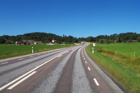 Breiter sind die Straßen in Norwegen nirgendwo
