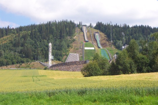 Die Skischanze von Lillehammer&mldr;