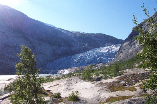 So nah und doch so fern — der Gletscher Nigardsbreen
